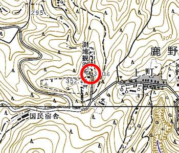 千葉県君津市付近の地形図