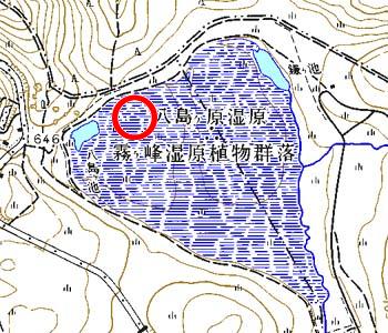 長野県下諏訪町付近の地形図
