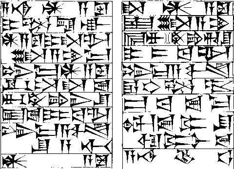 バビロニア楔形文字