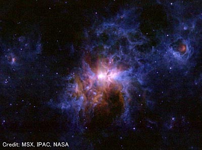 激しい勢いで膨張し続けるイータカリーナの星雲