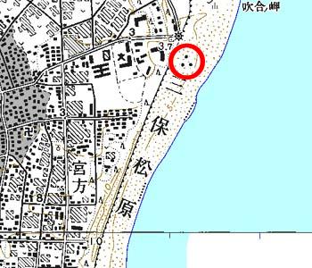 静岡県静岡市付近の地形図