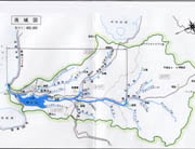 網走川流域図