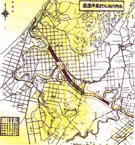 石狩川治水計画平面図　（昭和元年）