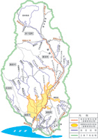 釧路川流域図