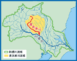 渡良瀬川流域図