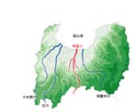 神通川流域図