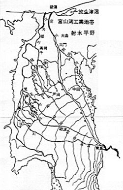 庄川旧河道図