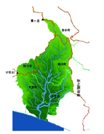 菊川流域図