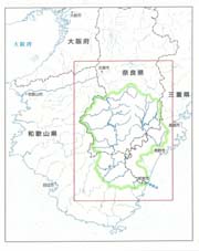 熊野川流域図