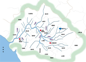 菊池川流域図