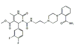 1-[[3-[4-(2-カルバモイルフェニル)-1-ピペラジニル]プロピル]カルバモイル]-2-オキソ-4-メチル-6-(3,4-ジフルオロフェニル)-1,2,3,6-テトラヒドロピリミジン-5-カルボン酸メチルとは？ わかりやすく解説
