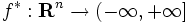 f^*: \mathbf{R}^n \to (-\infty,+\infty] \,