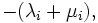 -(\lambda_i+\mu_i),\,