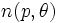  n(p,\theta) \, 