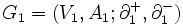 G_1=(V_1,A_1;\partial^+_1,\partial^-_1)\, 