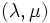 (\lambda,\mu)\,