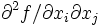 \partial^2 f/\partial x_i\partial x_j