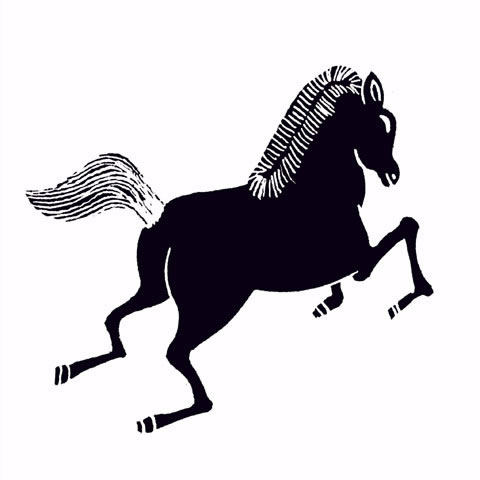 走り馬の画像