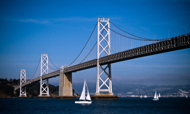 サンフランシスコオークランド‐ベイブリッジの画像