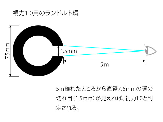 ランドルト環の画像