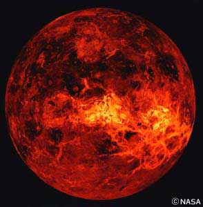 探査機「マゼラン」がレーダー観測で明らかにした金星の表面