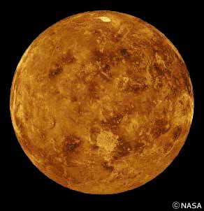 探査機「マゼラン」が撮影した金星