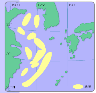 以西底曳網漁場