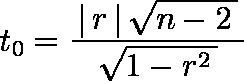 ピアソンの積率相関係数の有意性検定