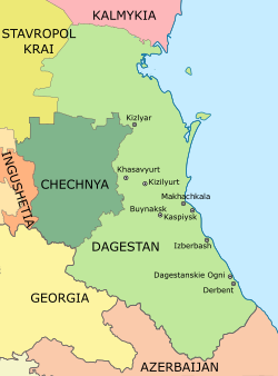 チェチェン 共和国 地図